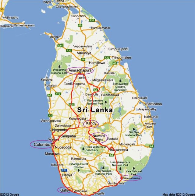 Sri Lanka Route